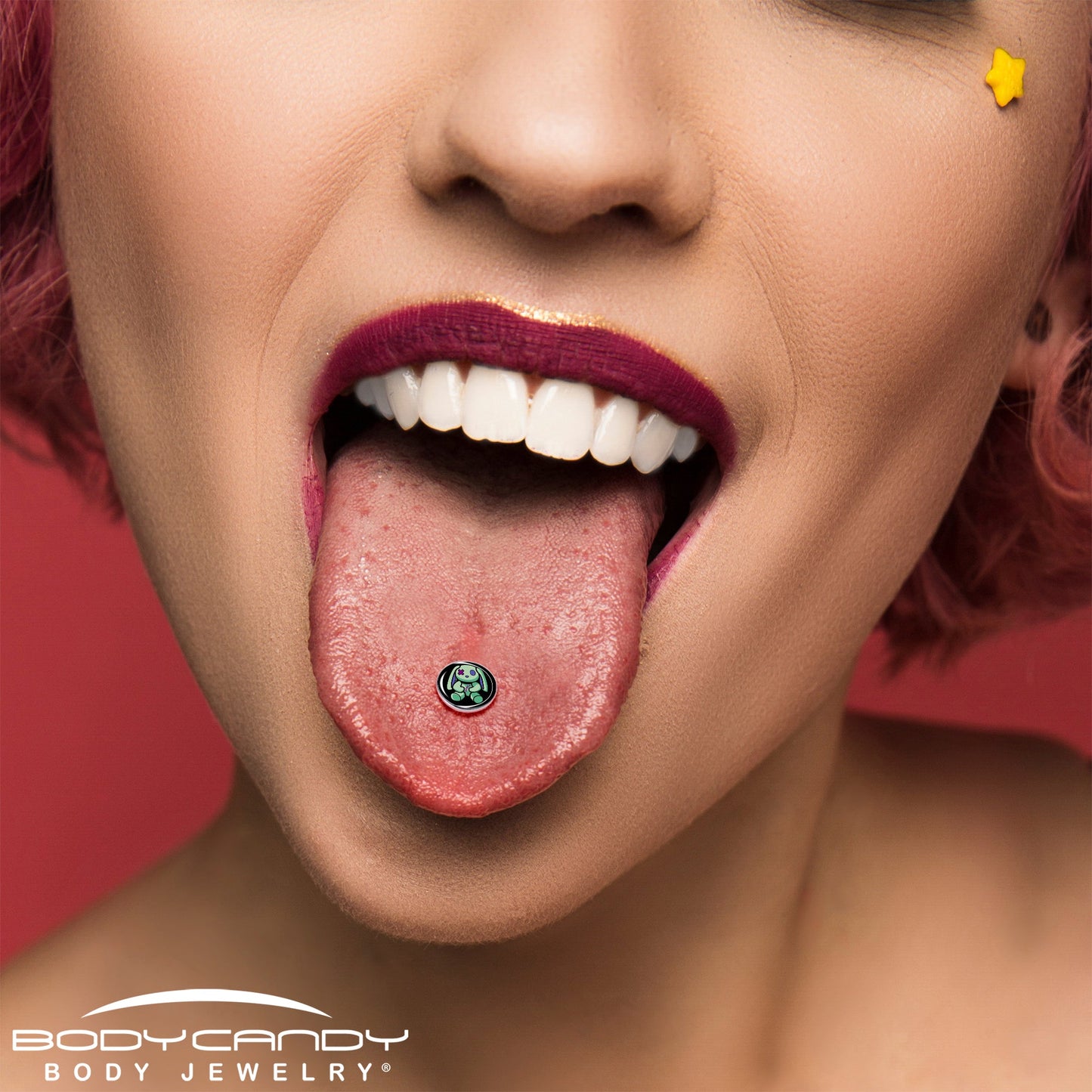 Zombie Bunny Barbell Tongue Ring by Onyx O