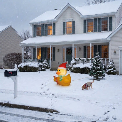 Christmas Duck Airblown Inflatable Decoration
