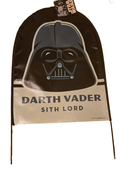 Tombstone-shaped vinyl yard signs