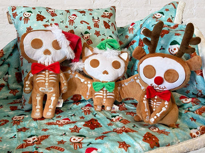 Spooky Christmas Plush Blanket - GingerDead