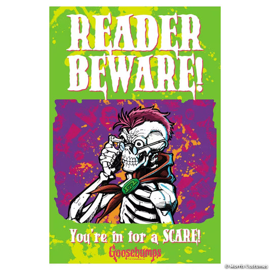 READER BEWARE METAL SIGN