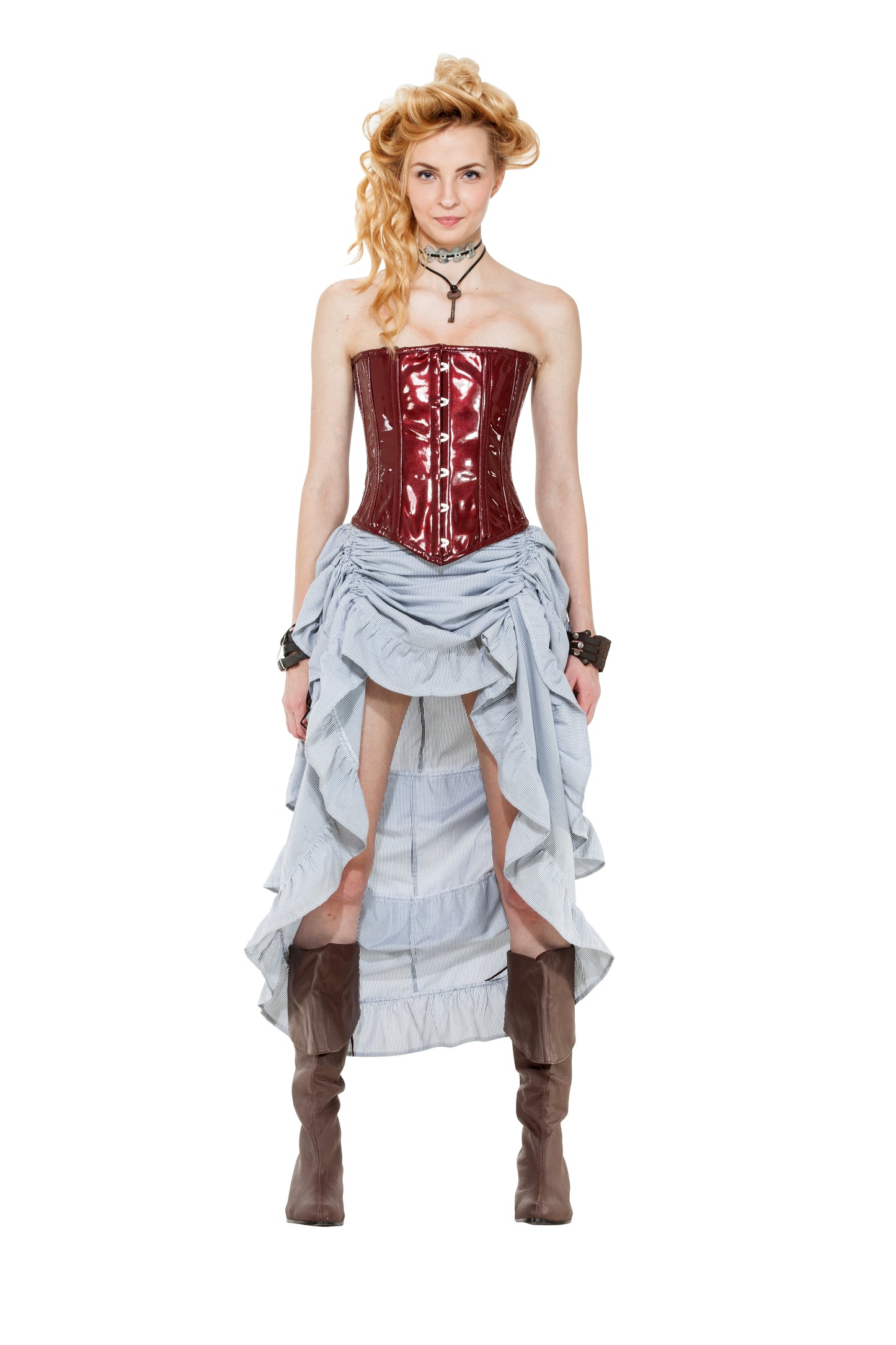 Steampunk Pinstripe Skirt