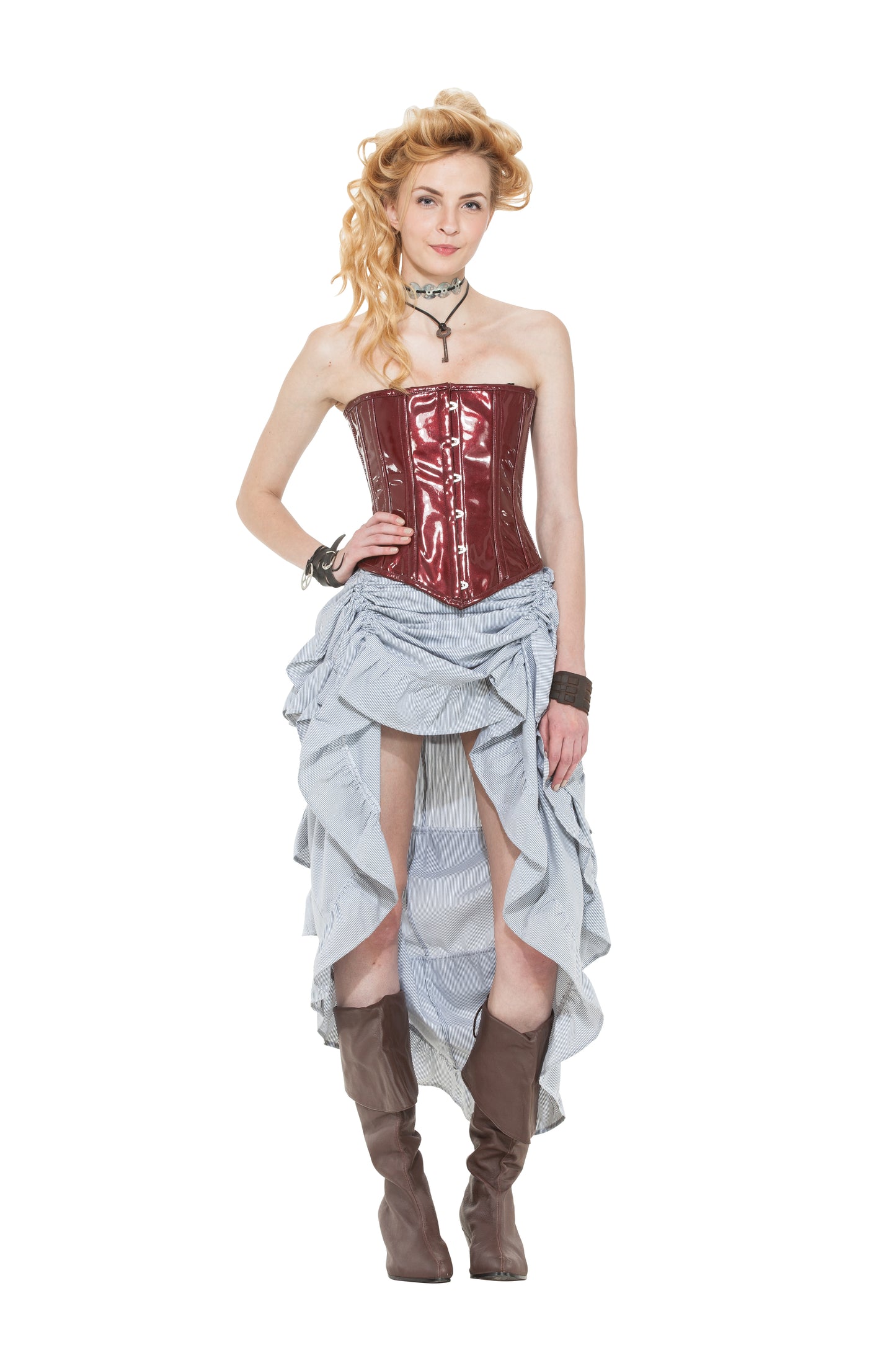 Steampunk Pinstripe Skirt