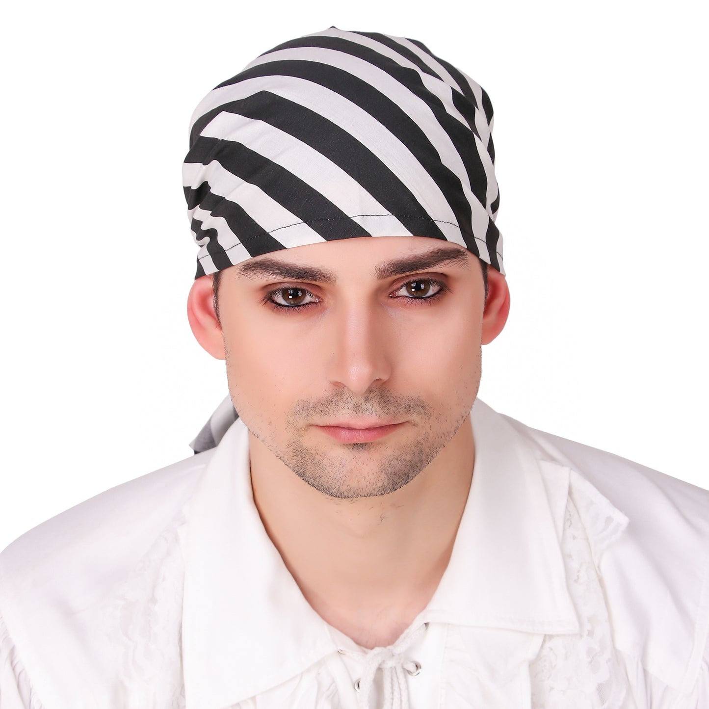 Pirate Triangle Head Scarf (Stripe Fabric)