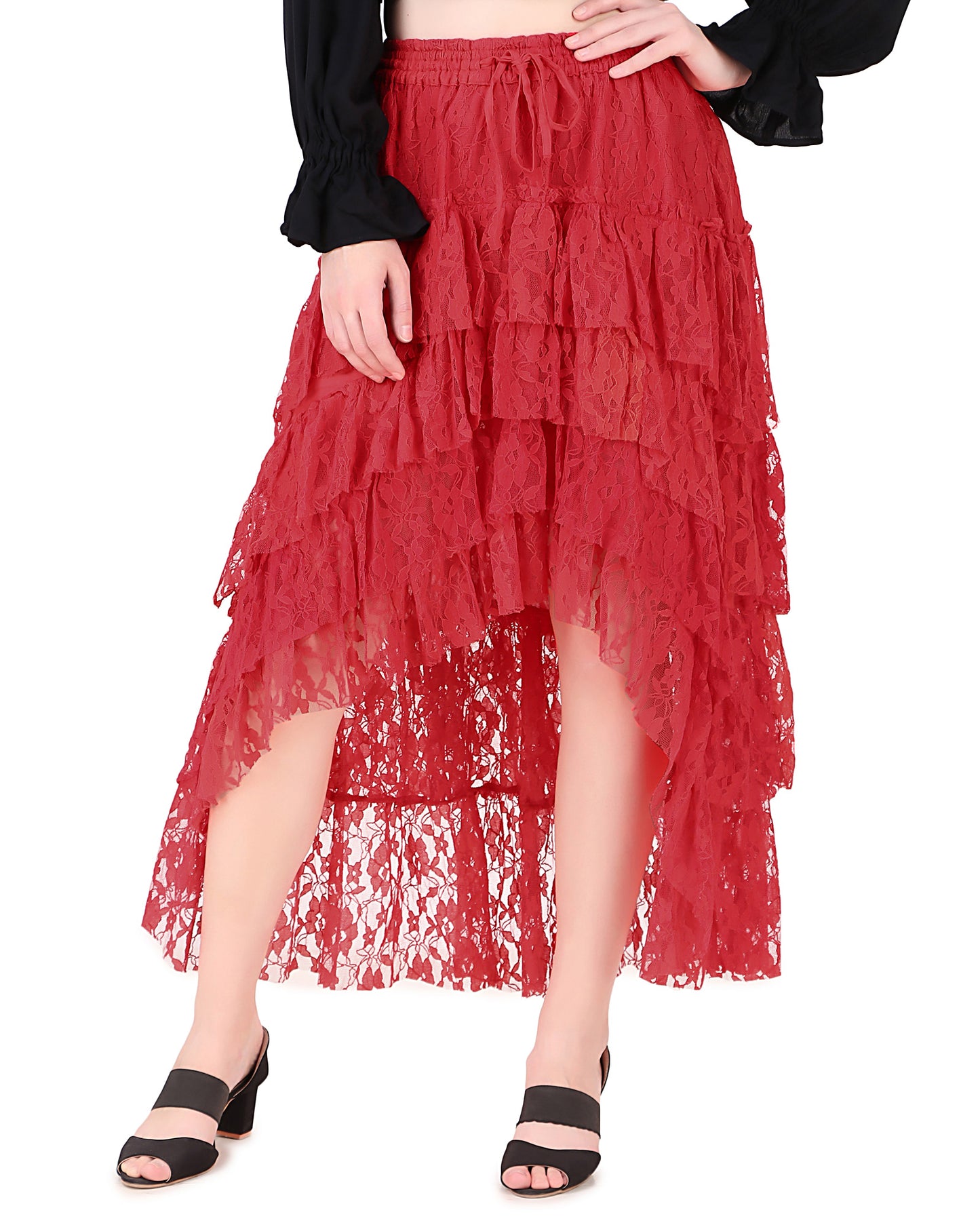 Steampunk Contoured Net Skirt