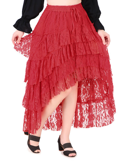 Steampunk Contoured Net Skirt