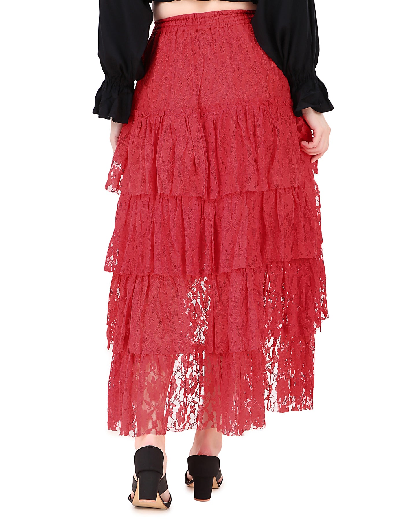 Steampunk Contoured Net Skirt