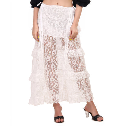 Steampunk High-Low Net Skirt