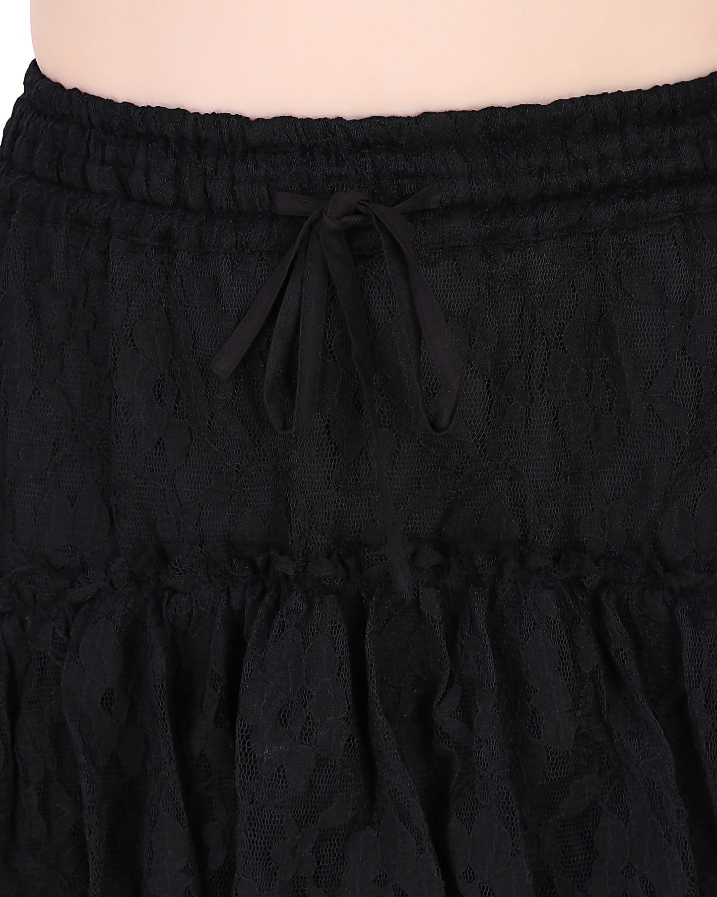 Steampunk Contoured Net Skirt