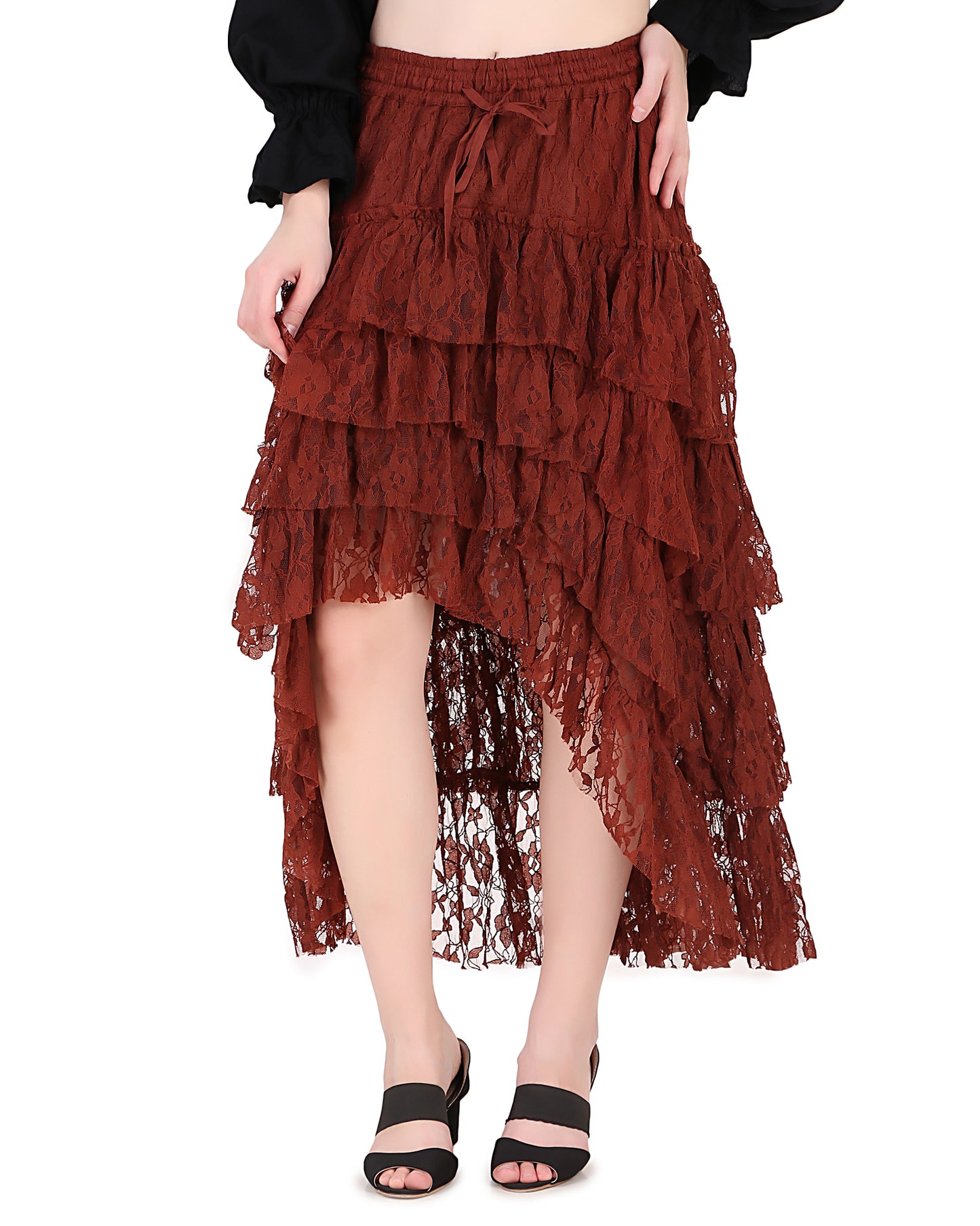 Steampunk Contoured Net Skirt