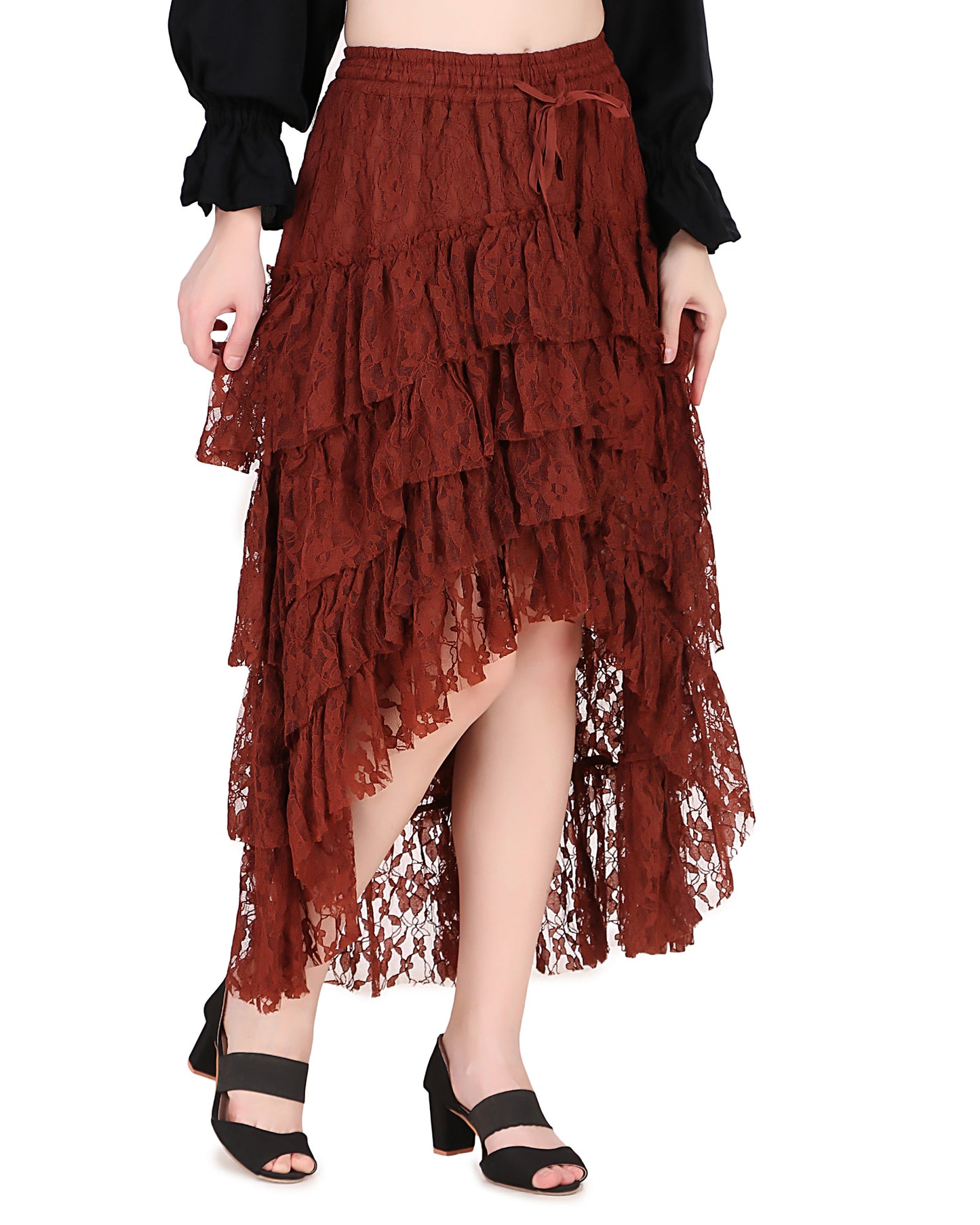 Steampunk Contoured Net Skirt