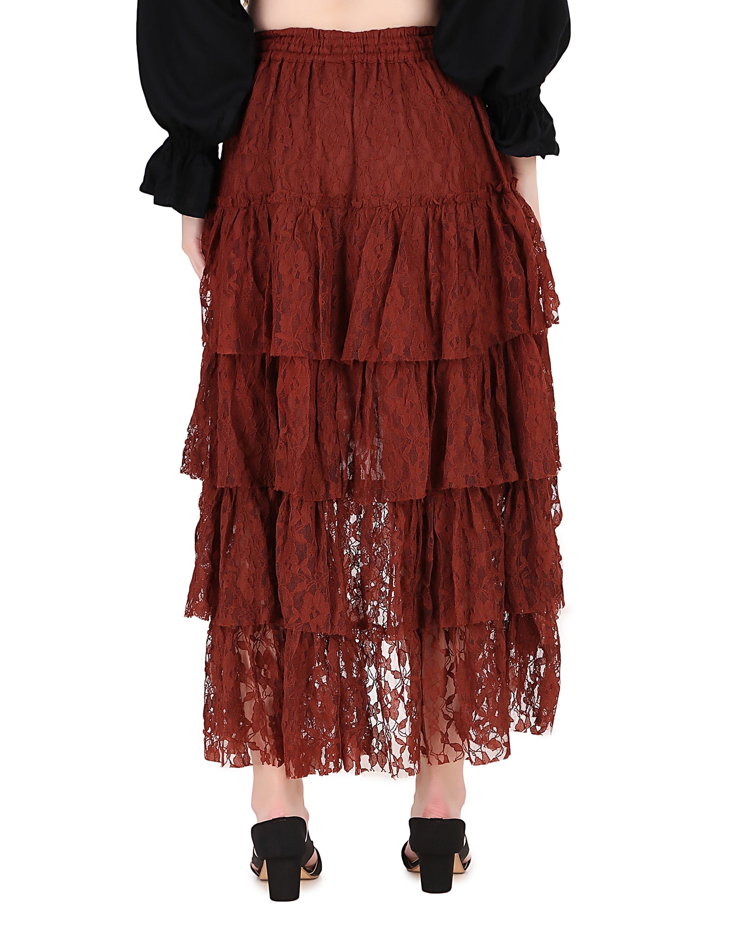 Steampunk Contoured Net Skirt