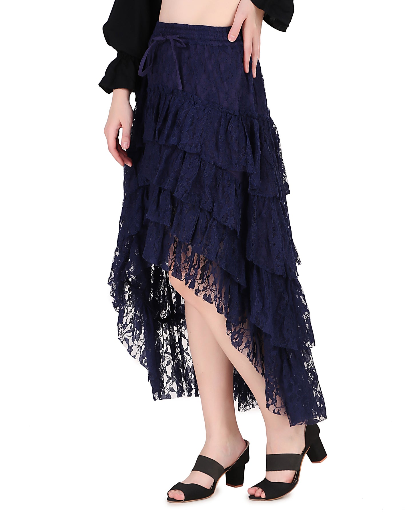 Steampunk Contoured Net Skirt