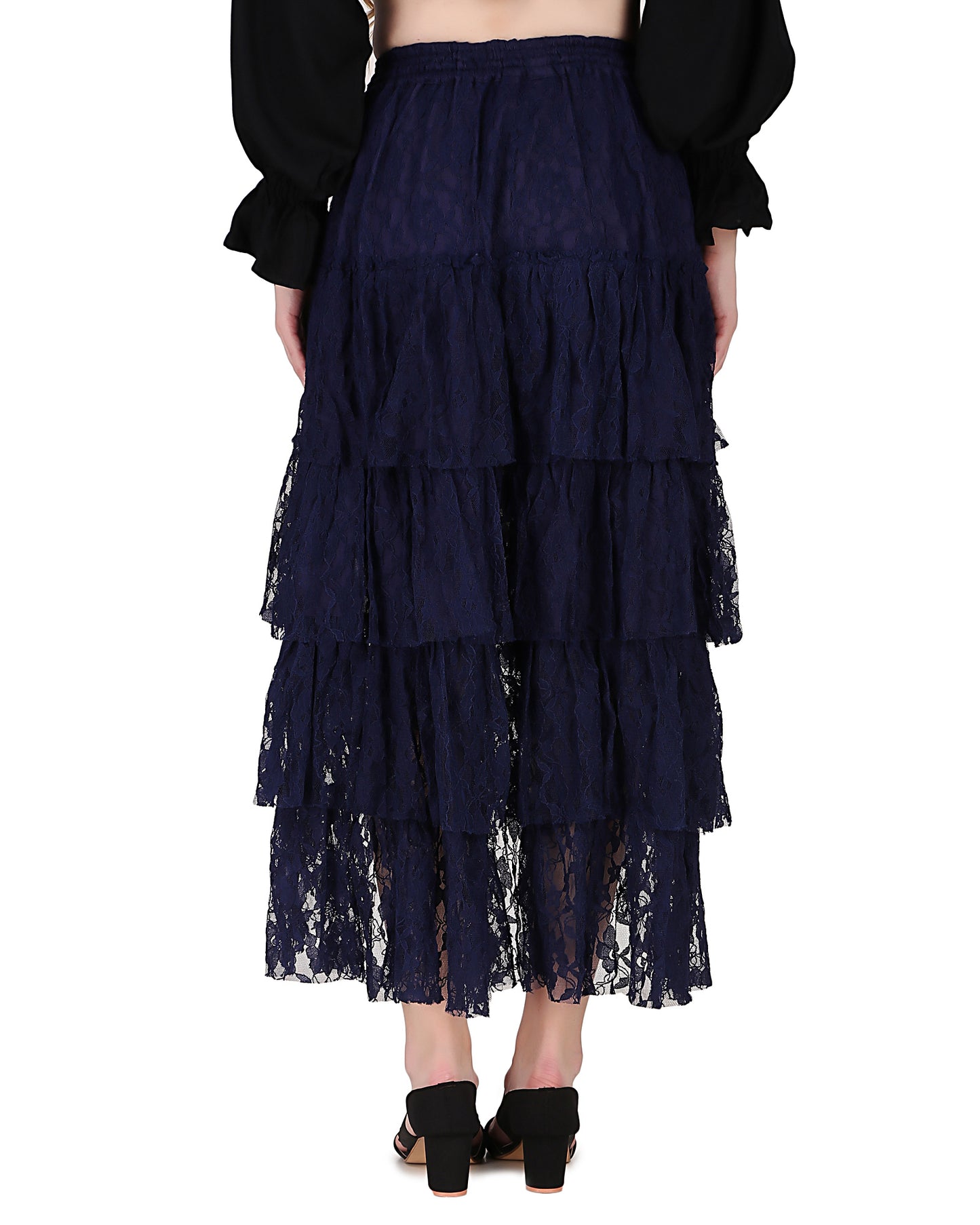 Steampunk Contoured Net Skirt