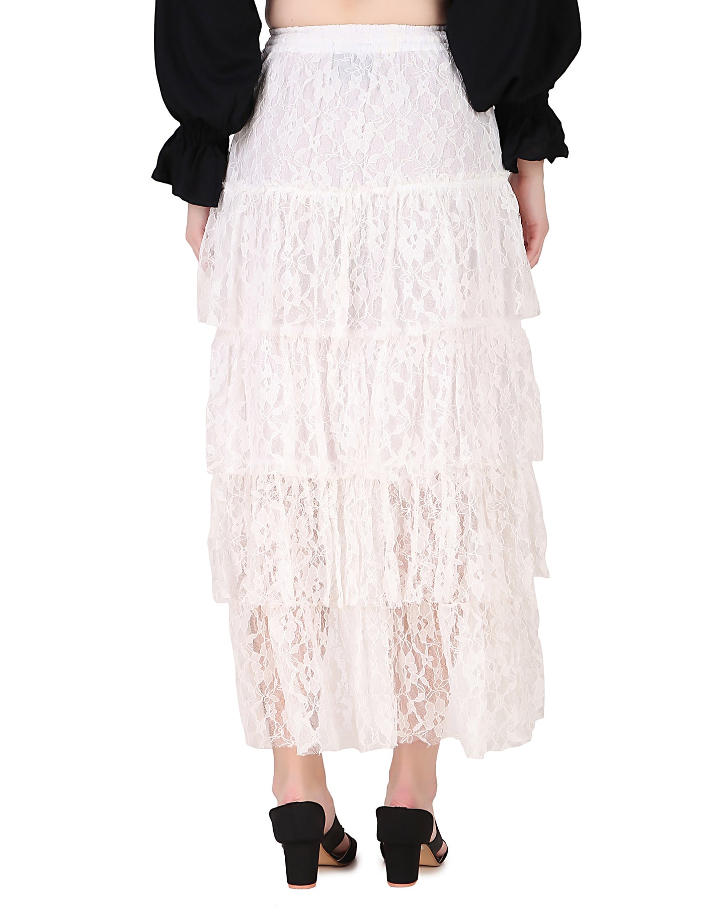 Steampunk Contoured Net Skirt
