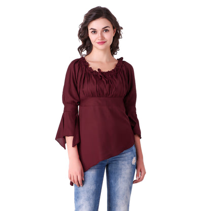 Felicia High-Low Hem Blouse