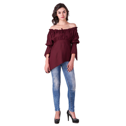 Felicia High-Low Hem Blouse