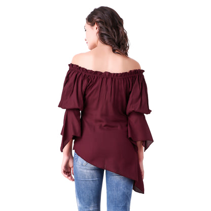 Felicia High-Low Hem Blouse