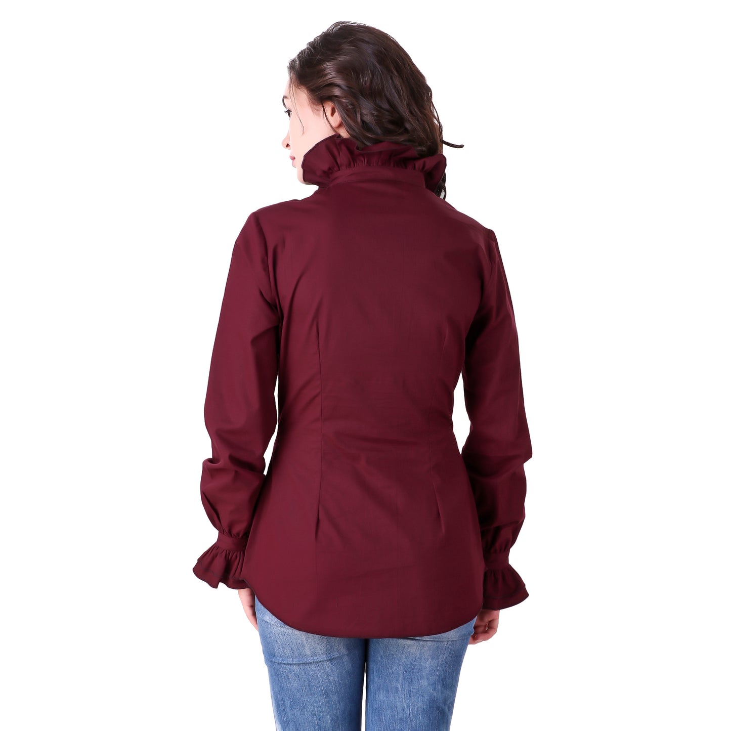 Zylphia Stand-up Collar Blouse