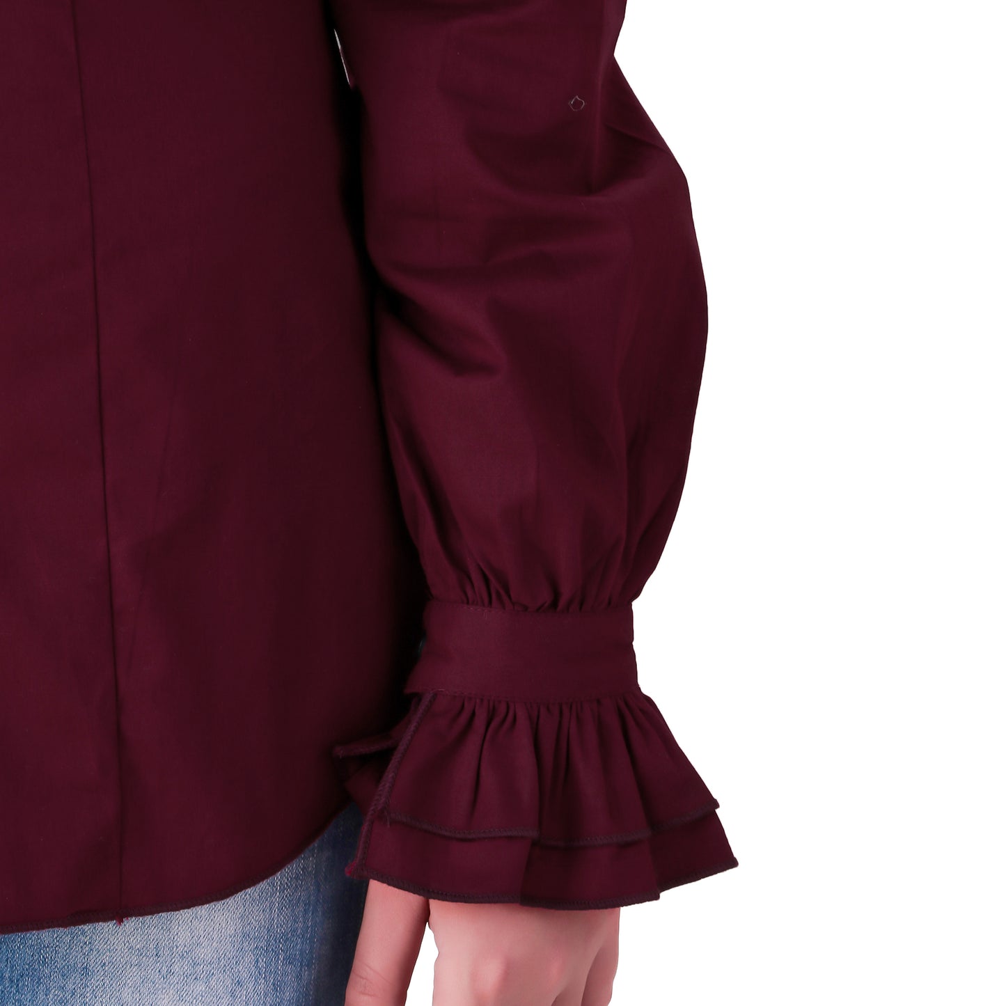 Zylphia Stand-up Collar Blouse