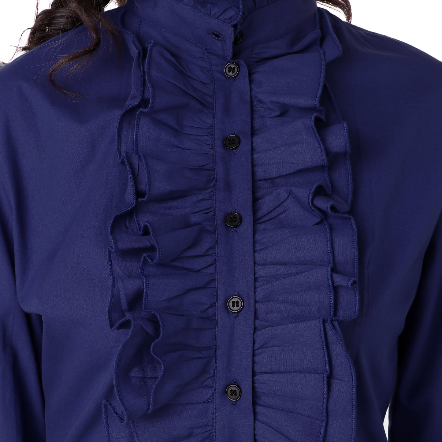 Zylphia Stand-up Collar Blouse