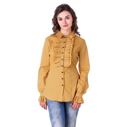 Zylphia Stand-up Collar Blouse
