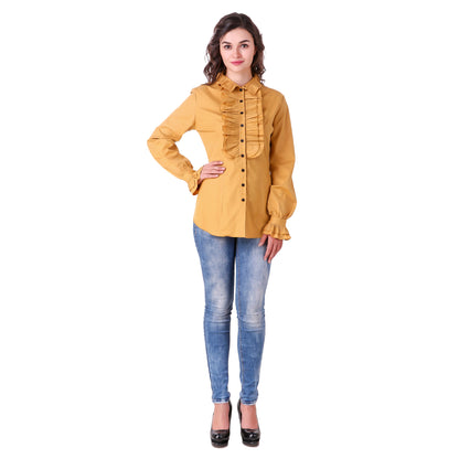 Zylphia Stand-up Collar Blouse