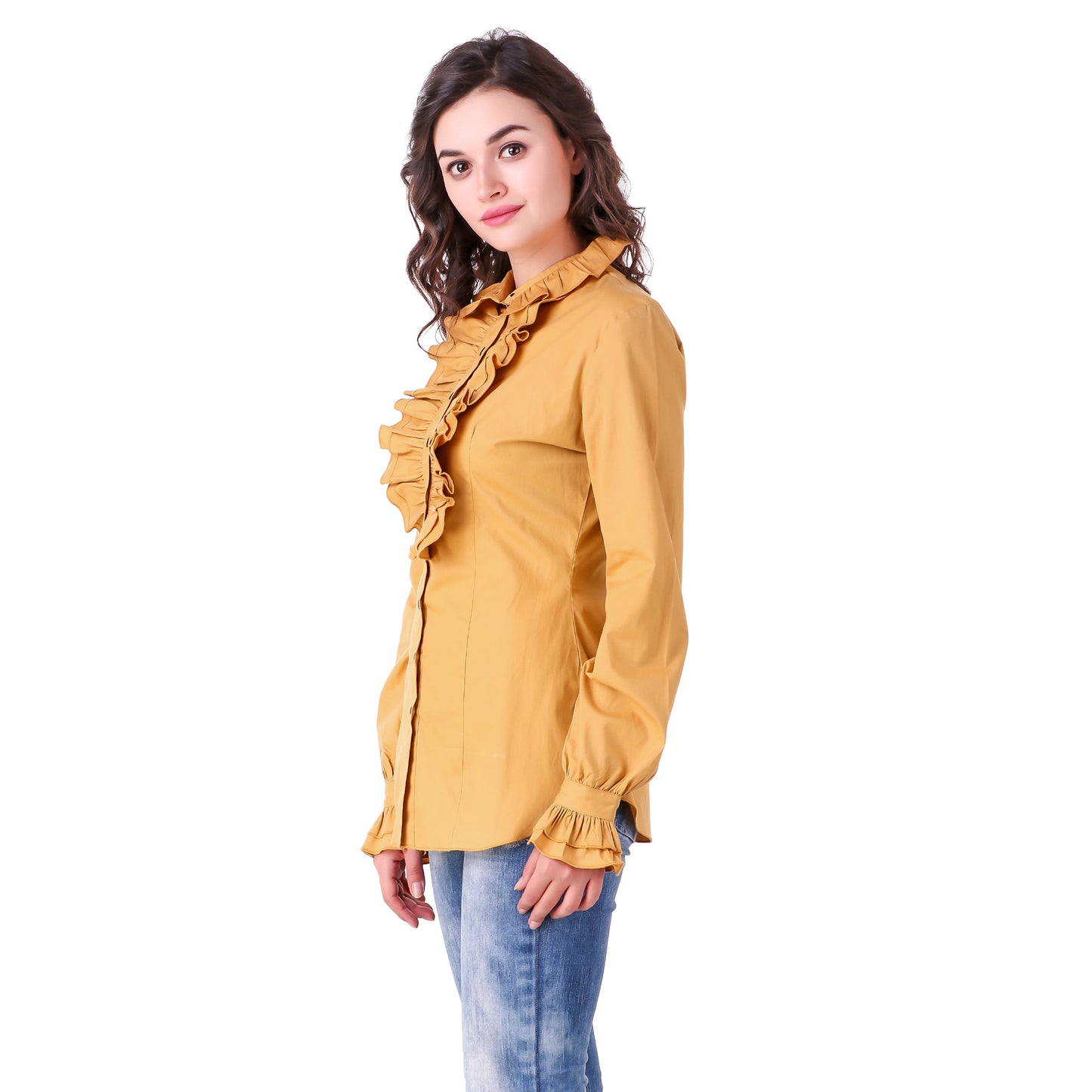 Zylphia Stand-up Collar Blouse