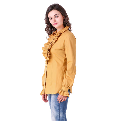 Zylphia Stand-up Collar Blouse