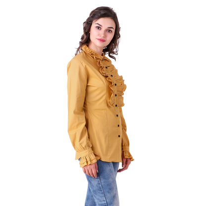 Zylphia Stand-up Collar Blouse