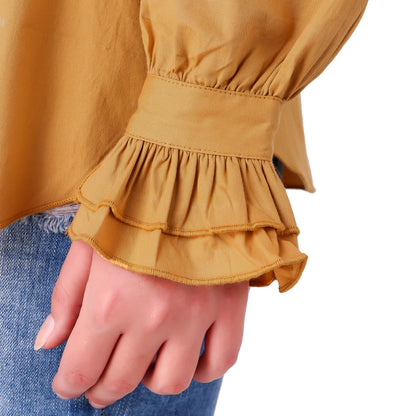 Zylphia Stand-up Collar Blouse
