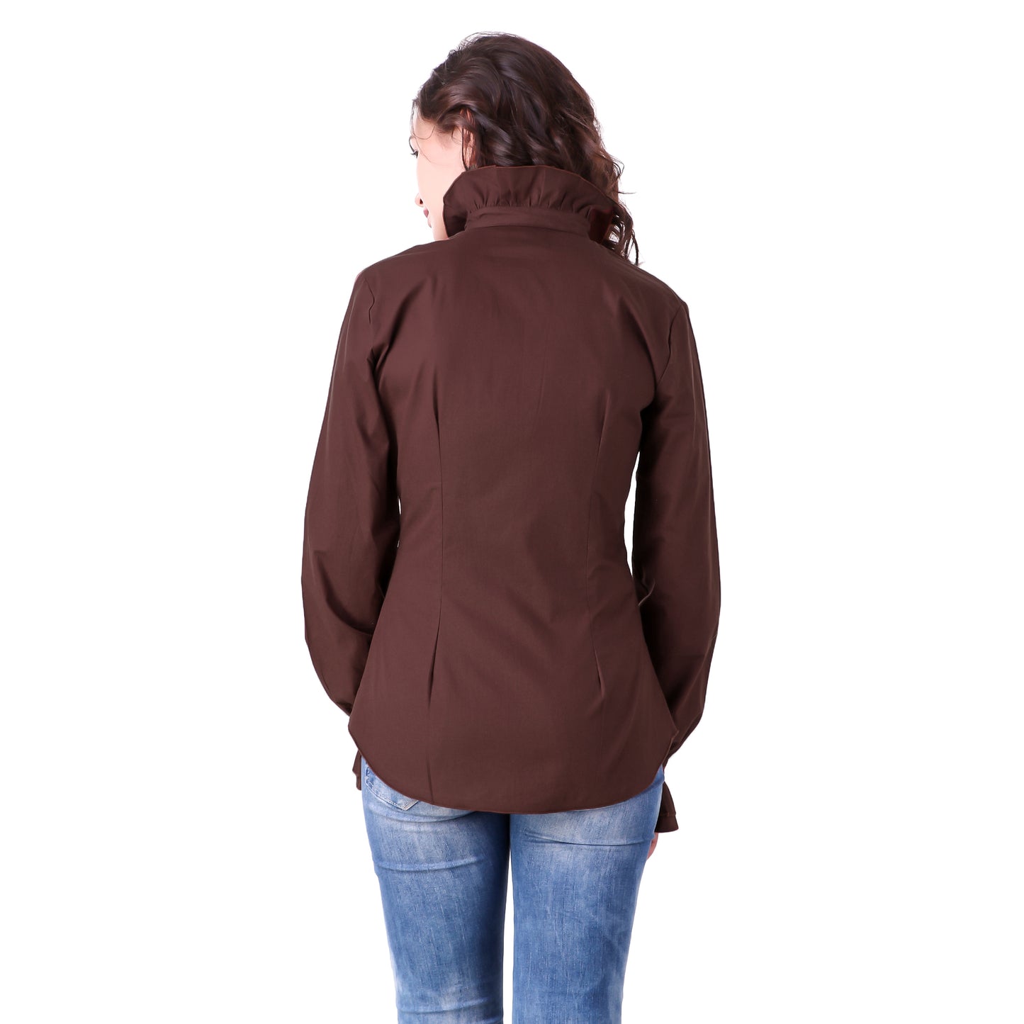 Zylphia Stand-up Collar Blouse