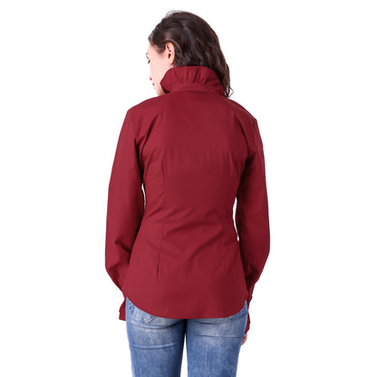Zylphia Stand-up Collar Blouse