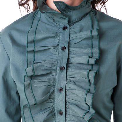 Zylphia Stand-up Collar Blouse