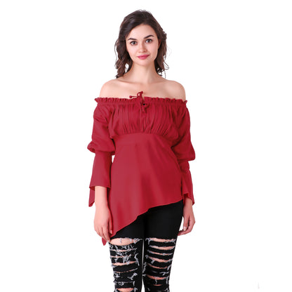 Felicia High-Low Hem Blouse
