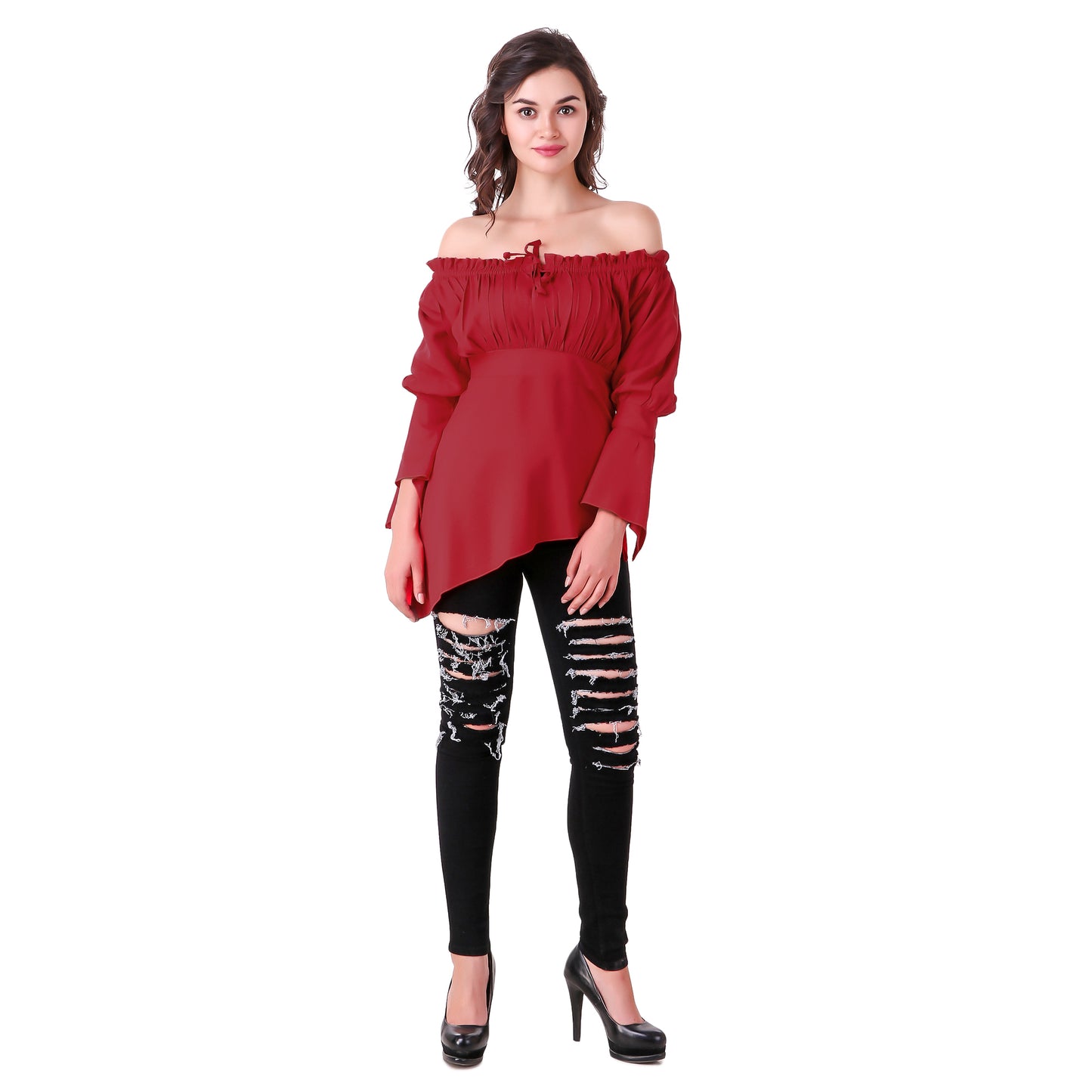 Felicia High-Low Hem Blouse
