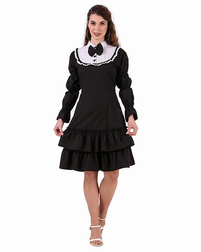 Lolita Contrast Yoke Dress