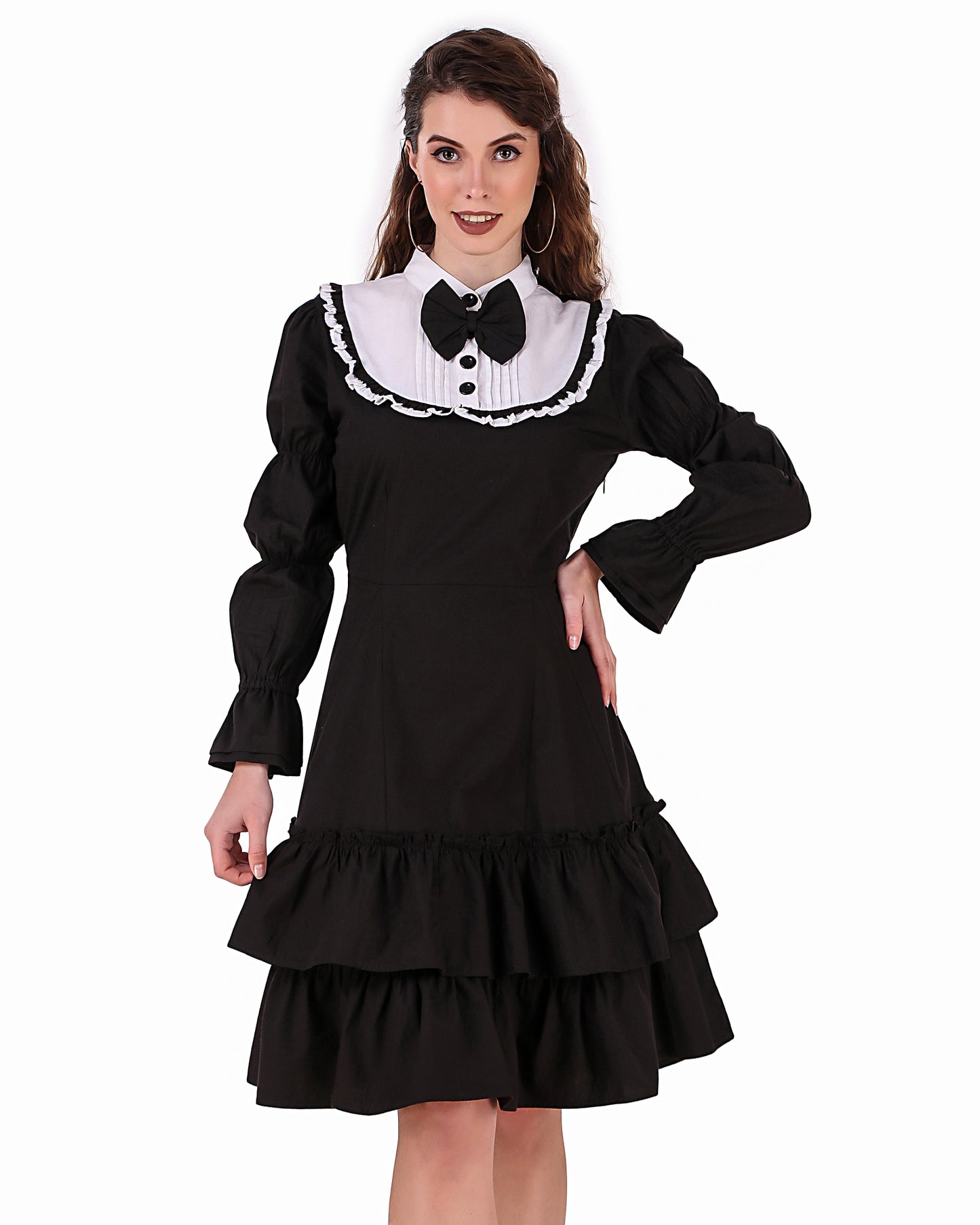Lolita Contrast Yoke Dress