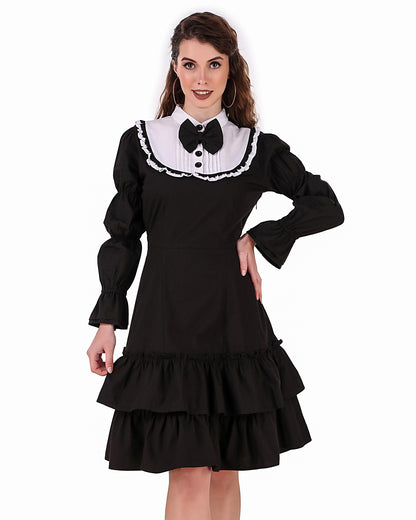 Lolita Contrast Yoke Dress