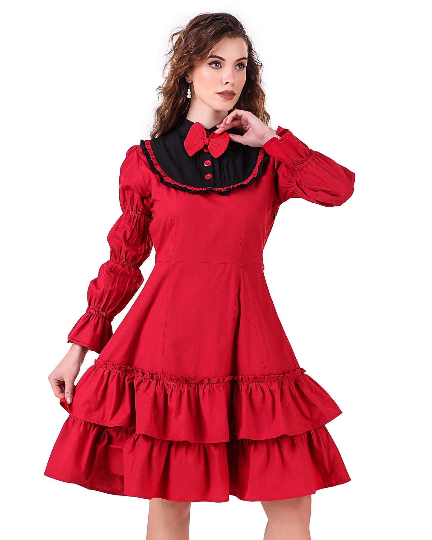 Lolita Contrast Yoke Dress