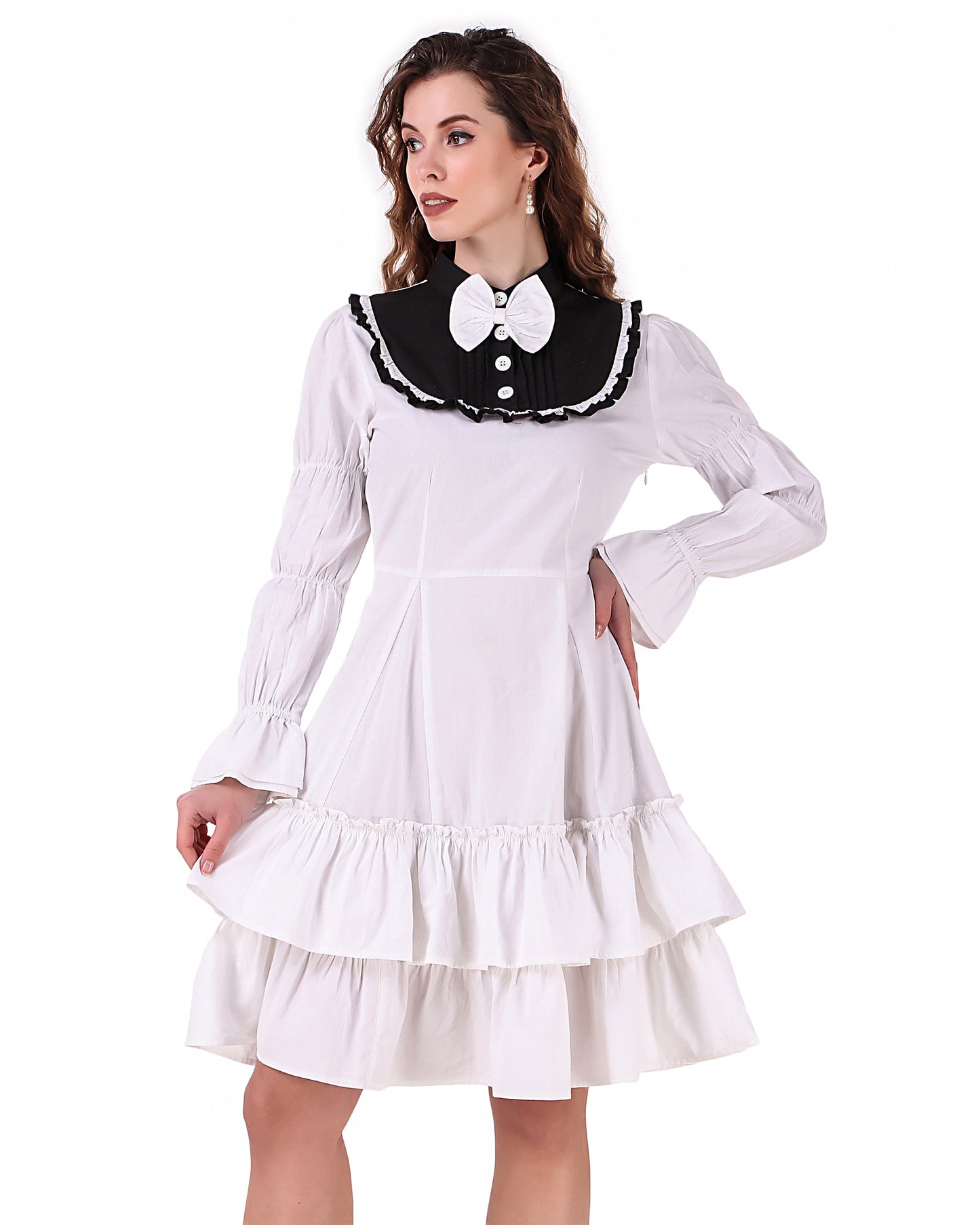Lolita Contrast Yoke Dress