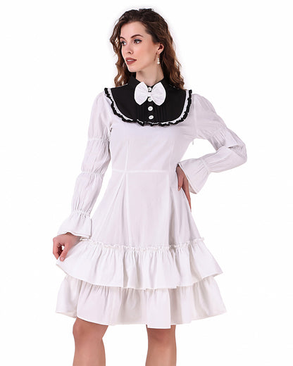Lolita Contrast Yoke Dress