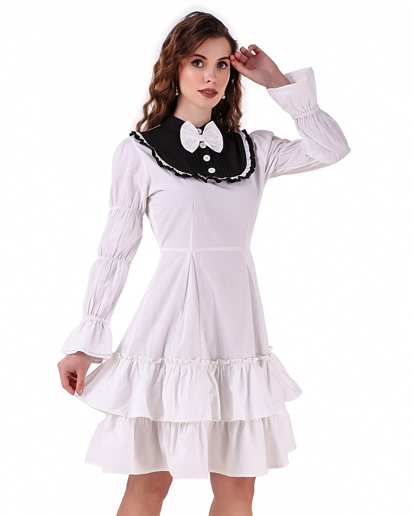 Lolita Contrast Yoke Dress