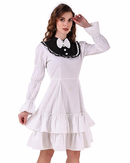 Lolita Contrast Yoke Dress