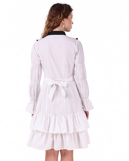 Lolita Contrast Yoke Dress
