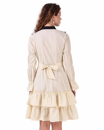 Lolita Contrast Yoke Dress