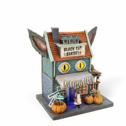 Black Cat Bakery Halloween Village