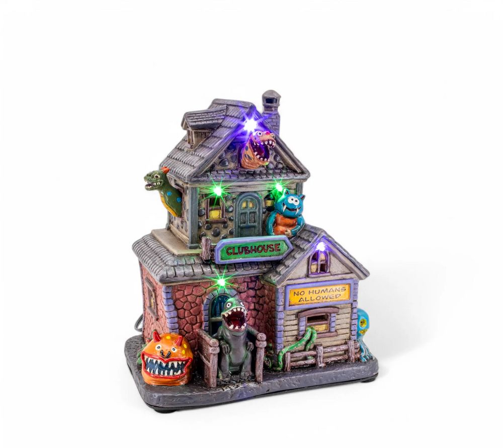 Monster Clubhouse Halloween Village