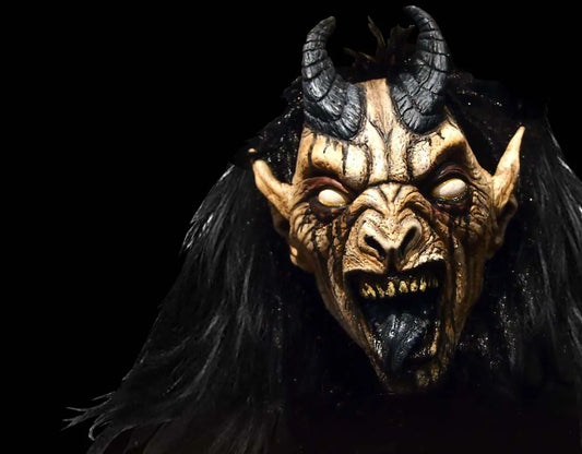 Krampus Night - Black Variant - Half Mask