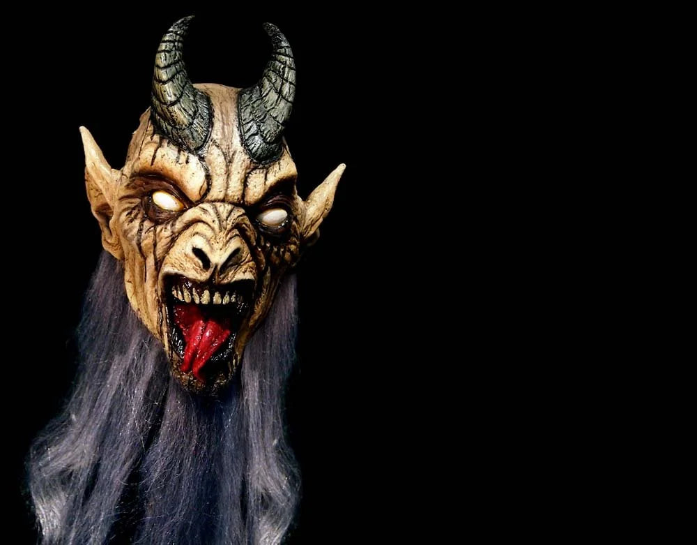 Krampus Night - White Variant - Half Mask